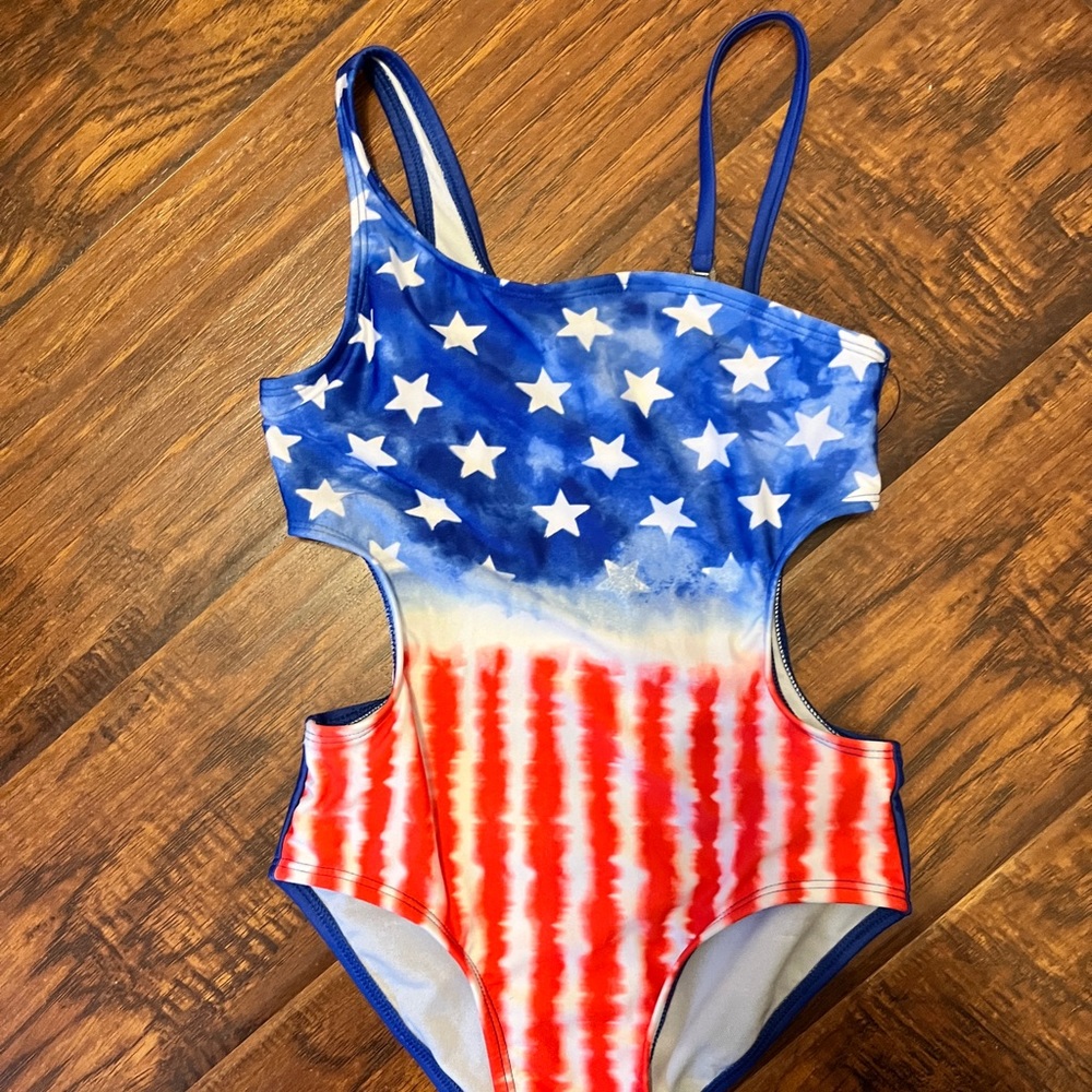 art class Kids Swim One Piece - Blue and Red